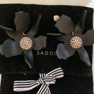 Lele Sadoughi crystal lily earrings